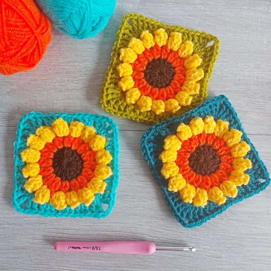 Crochet sunflower patterns
