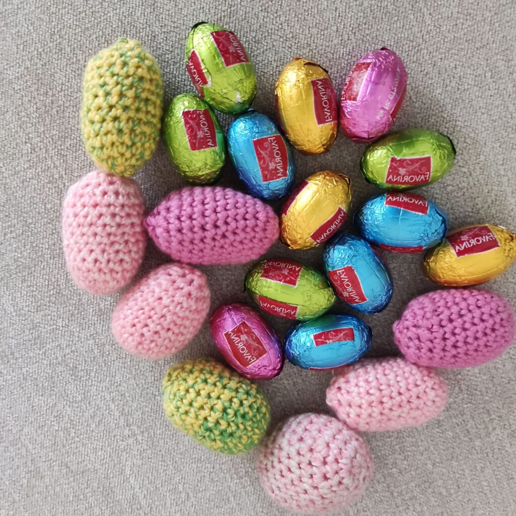 Mini easter crochet egg free pattern