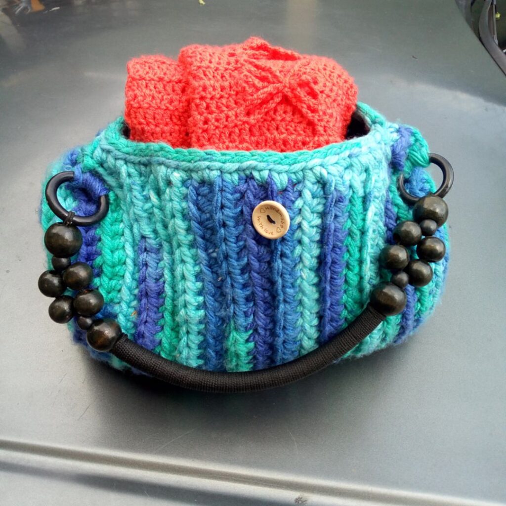 Crochet project bag free pattern