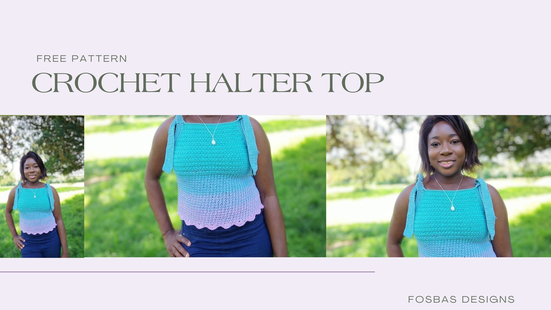 Crochet Summer Halter top free pattern