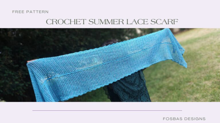 Crochet summer scarf-free pattern