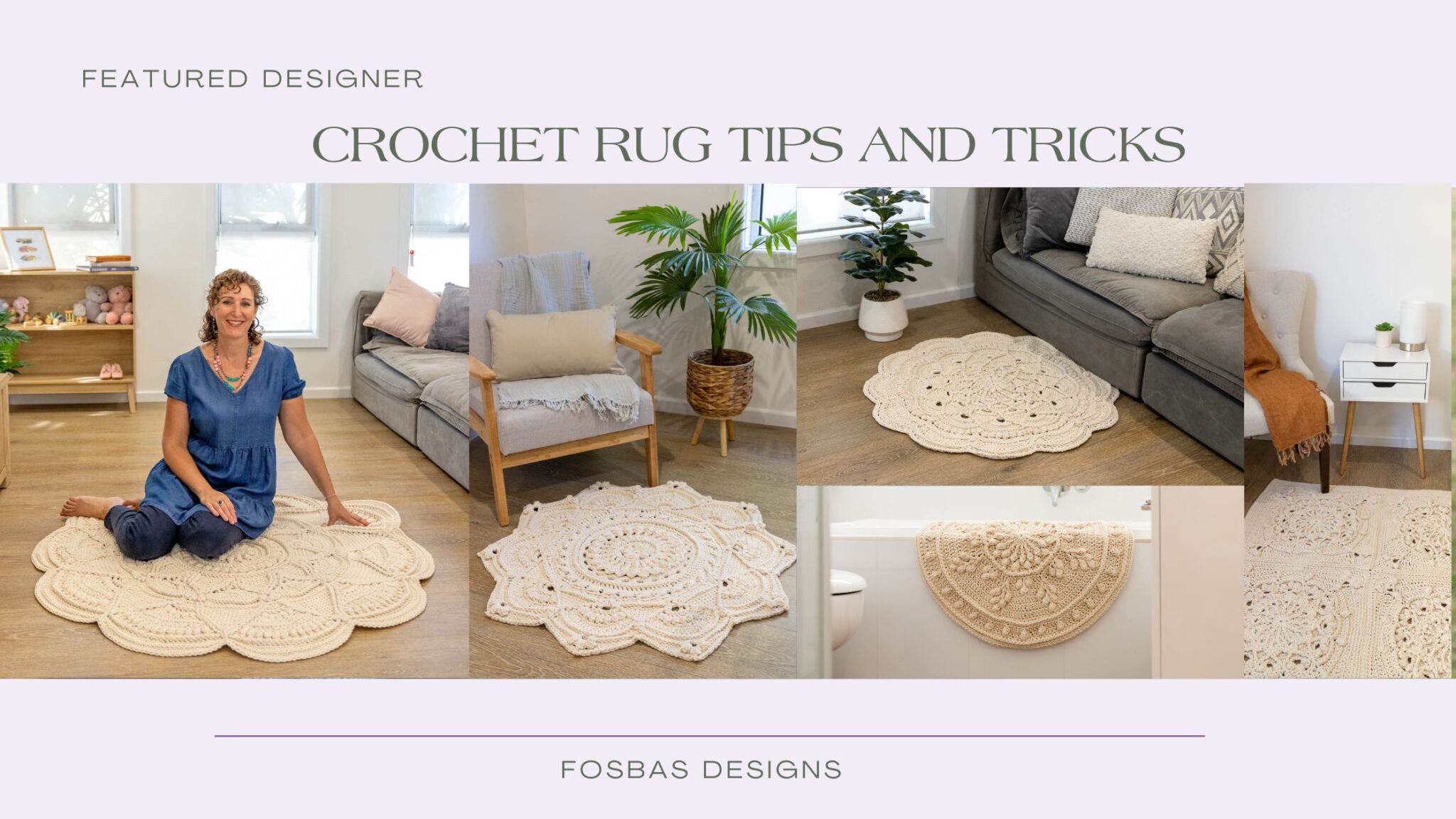 A Beginner's Guide to Crochet Rugs - Fosbas Designs