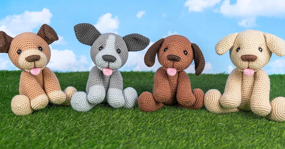 Puppies embroidery kit for beginners - customizable