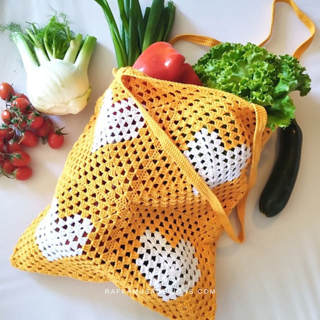 40+ Free Crochet Market Bag Patterns - Double Crochet