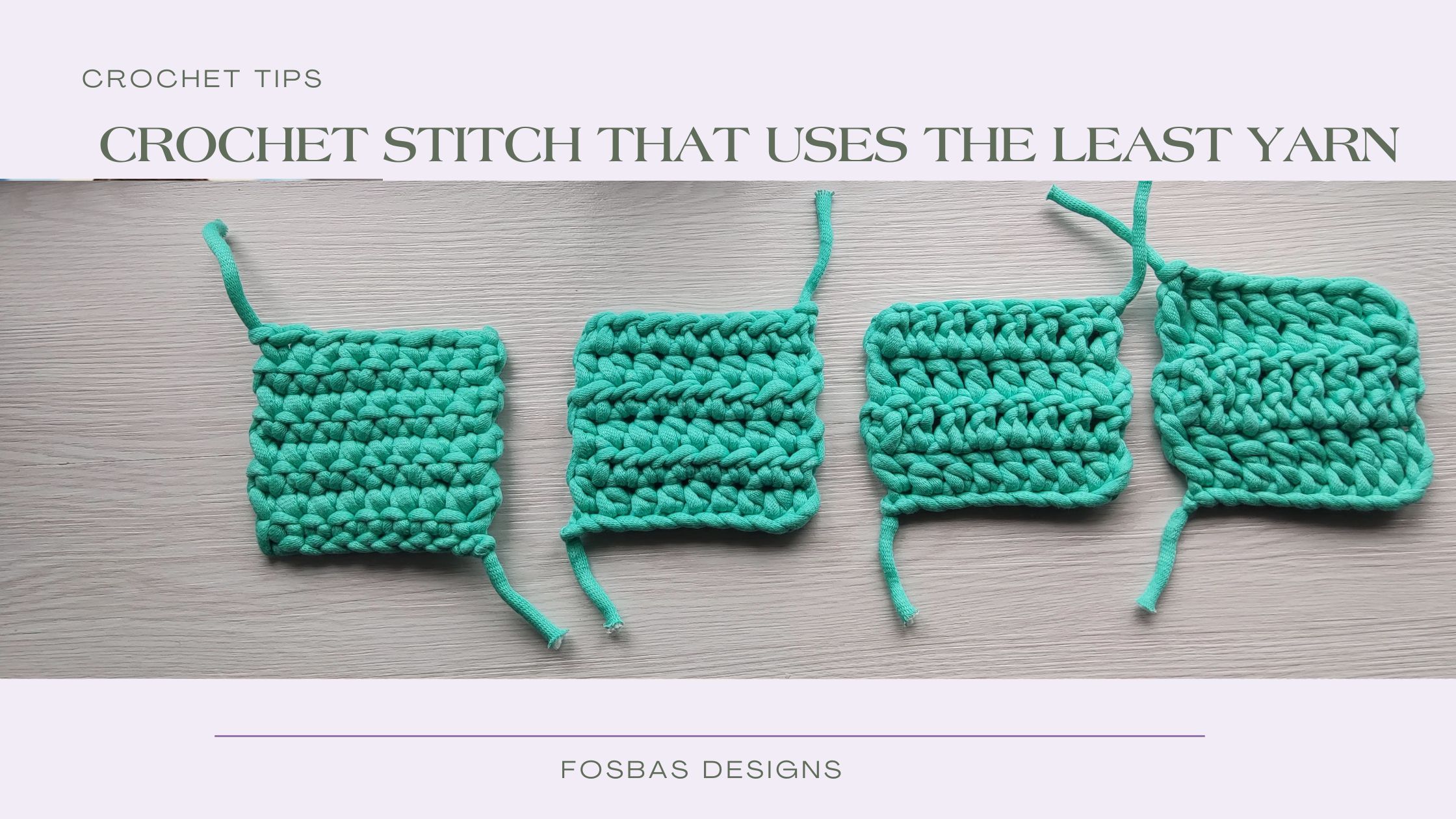 What Crochet Stitch Uses the Least Yarn
