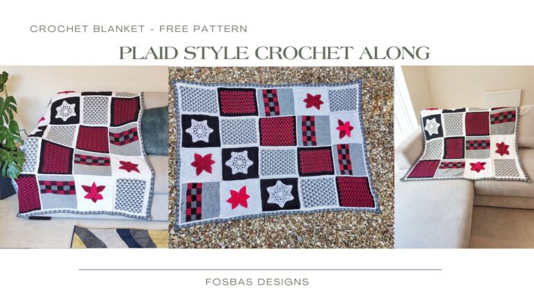 Easy Crochet Plaid Blanket