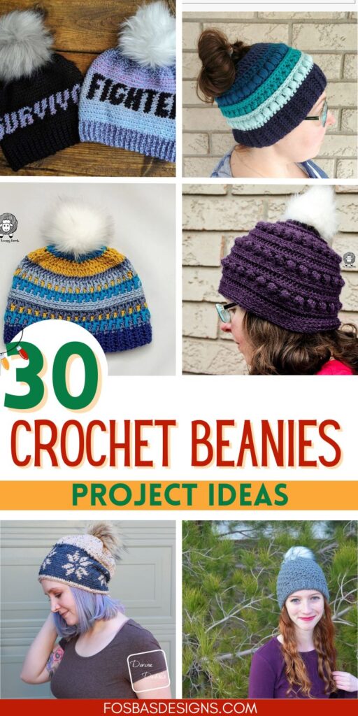 Crochet beanies for women