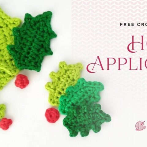25 free crochet leaf patterns - Fosbas Designs