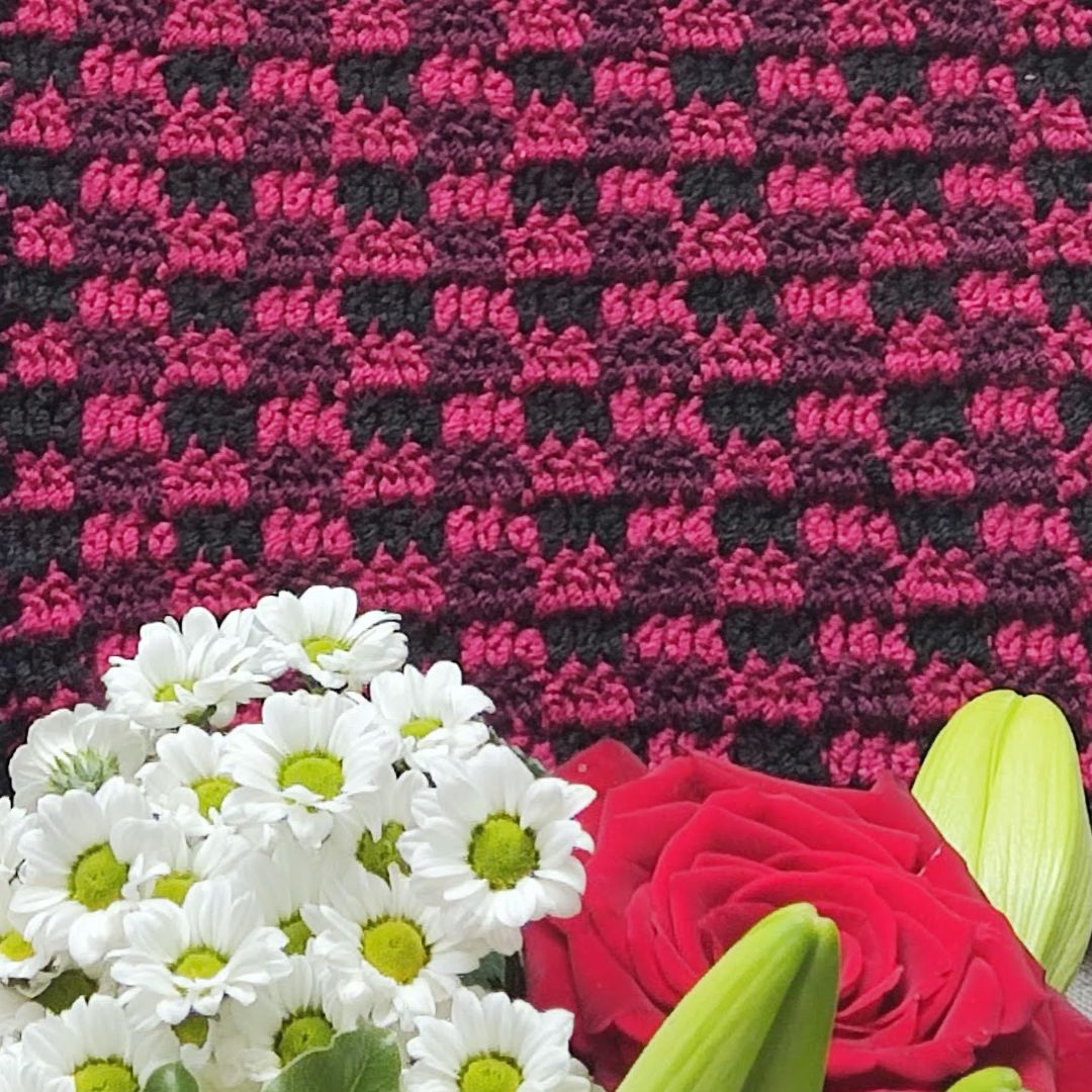 Crochet plaid stitch tutorial