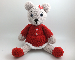 Strawberry teddy crochet bear free pattern ideas