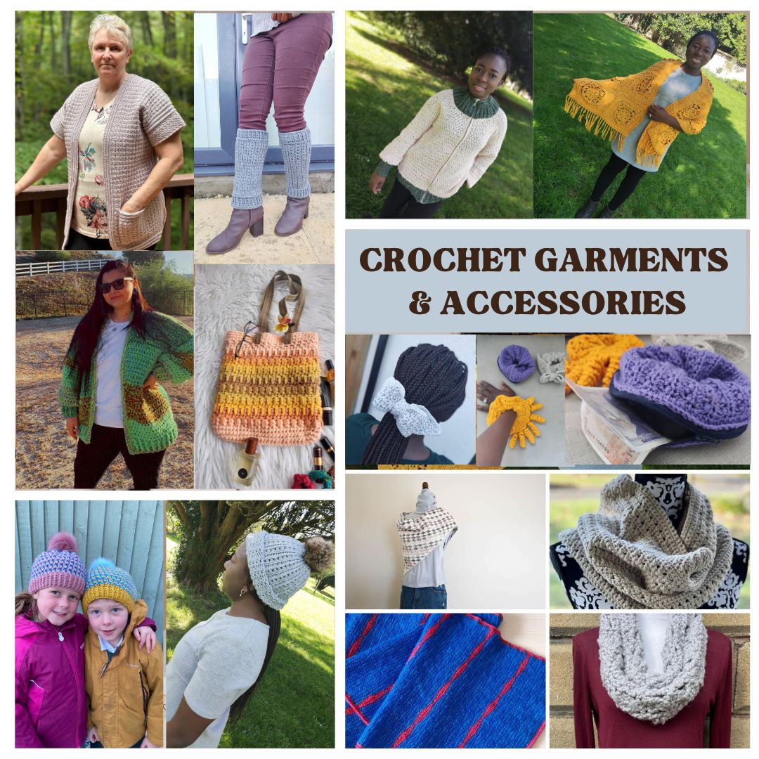 Crochet garments and accessories for the whole year