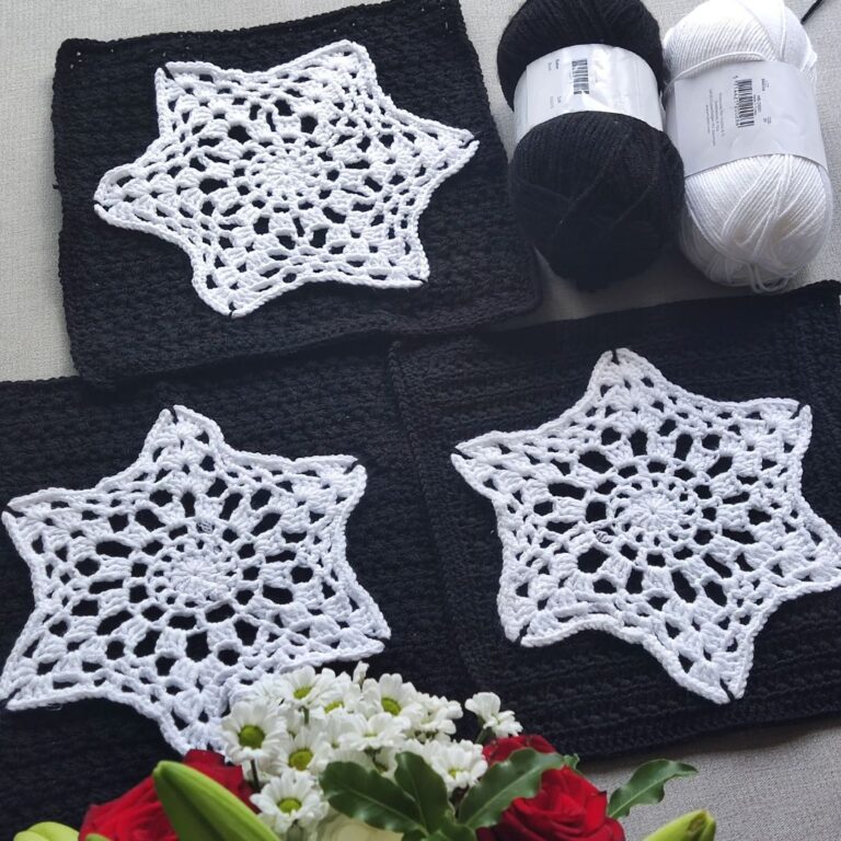 Simple Star Square Crochet