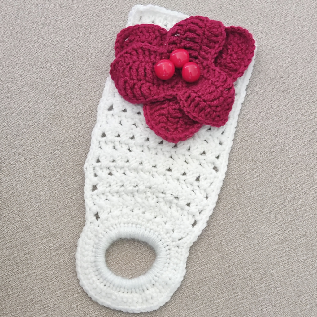 Easy Crochet Sunflower Towel Topper