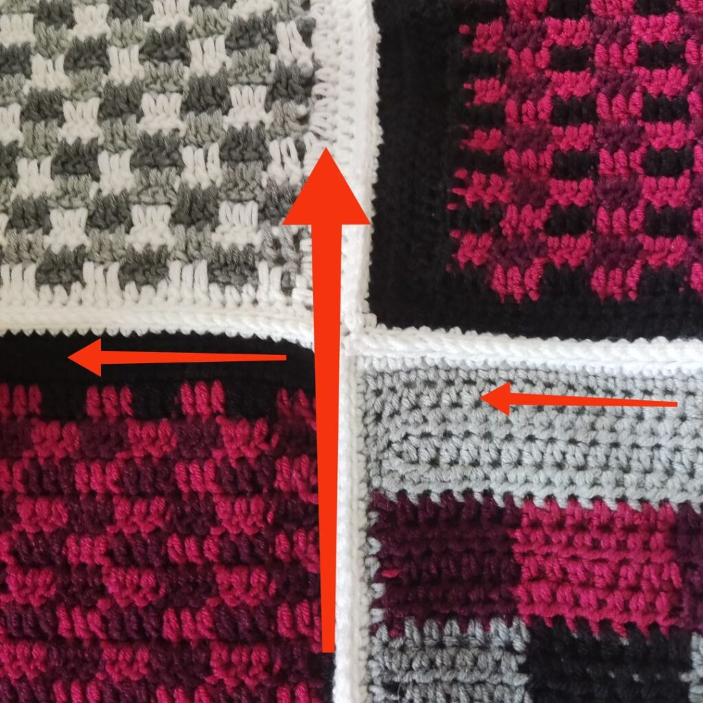 Plaid Crochet Stitch Tutorial - Fosbas Designs