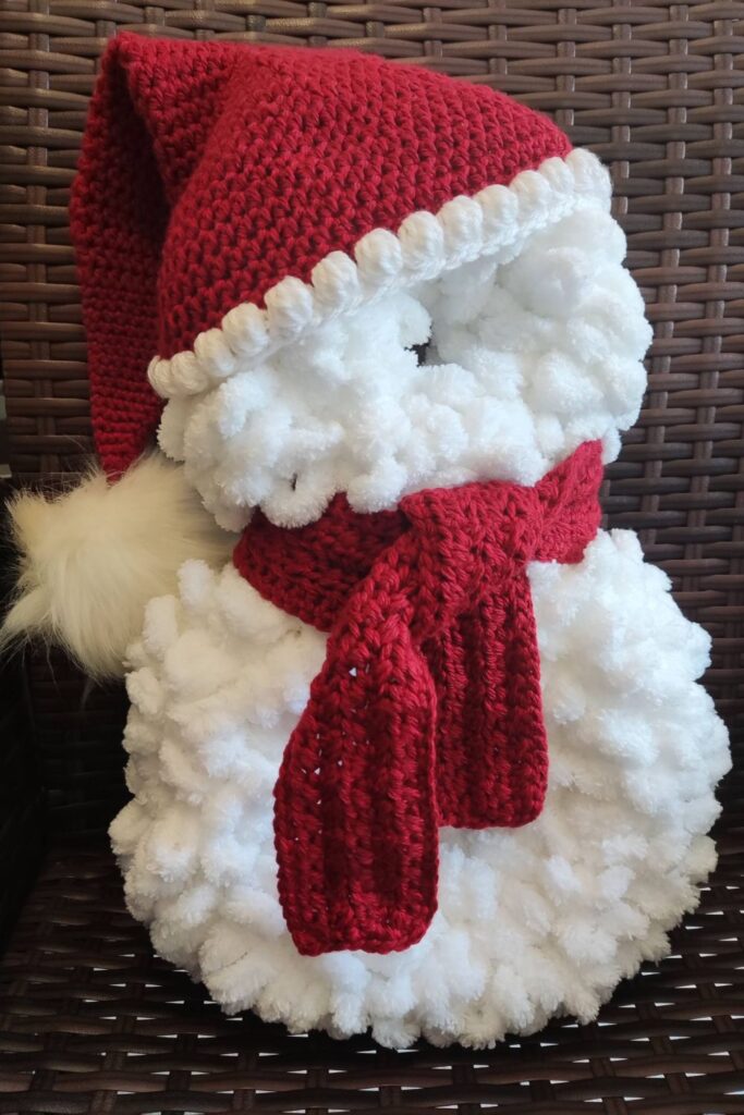 Crochet Santa Christmas Wreath Pattern Free 