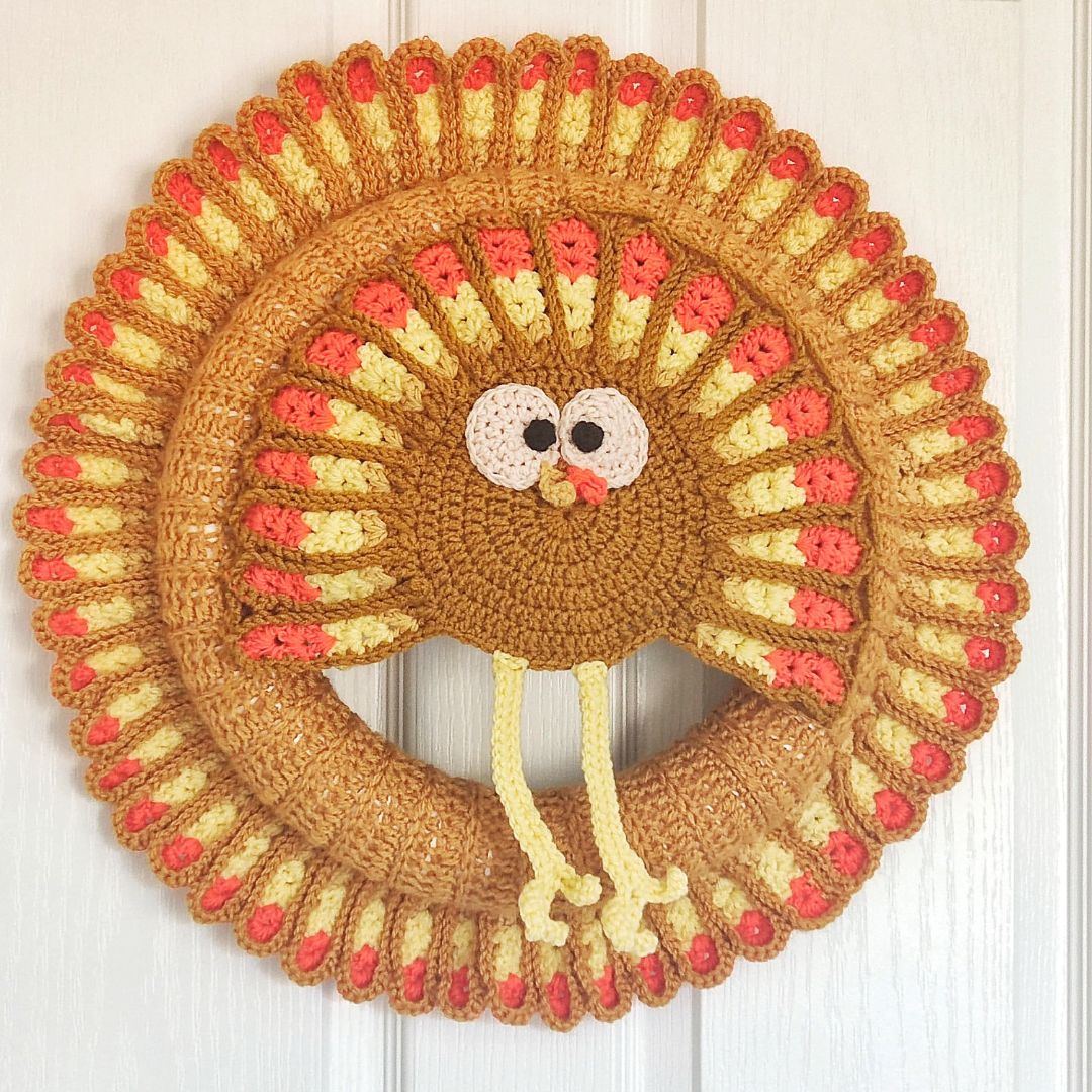 Fun crochet thanksgiving wreath pattern free