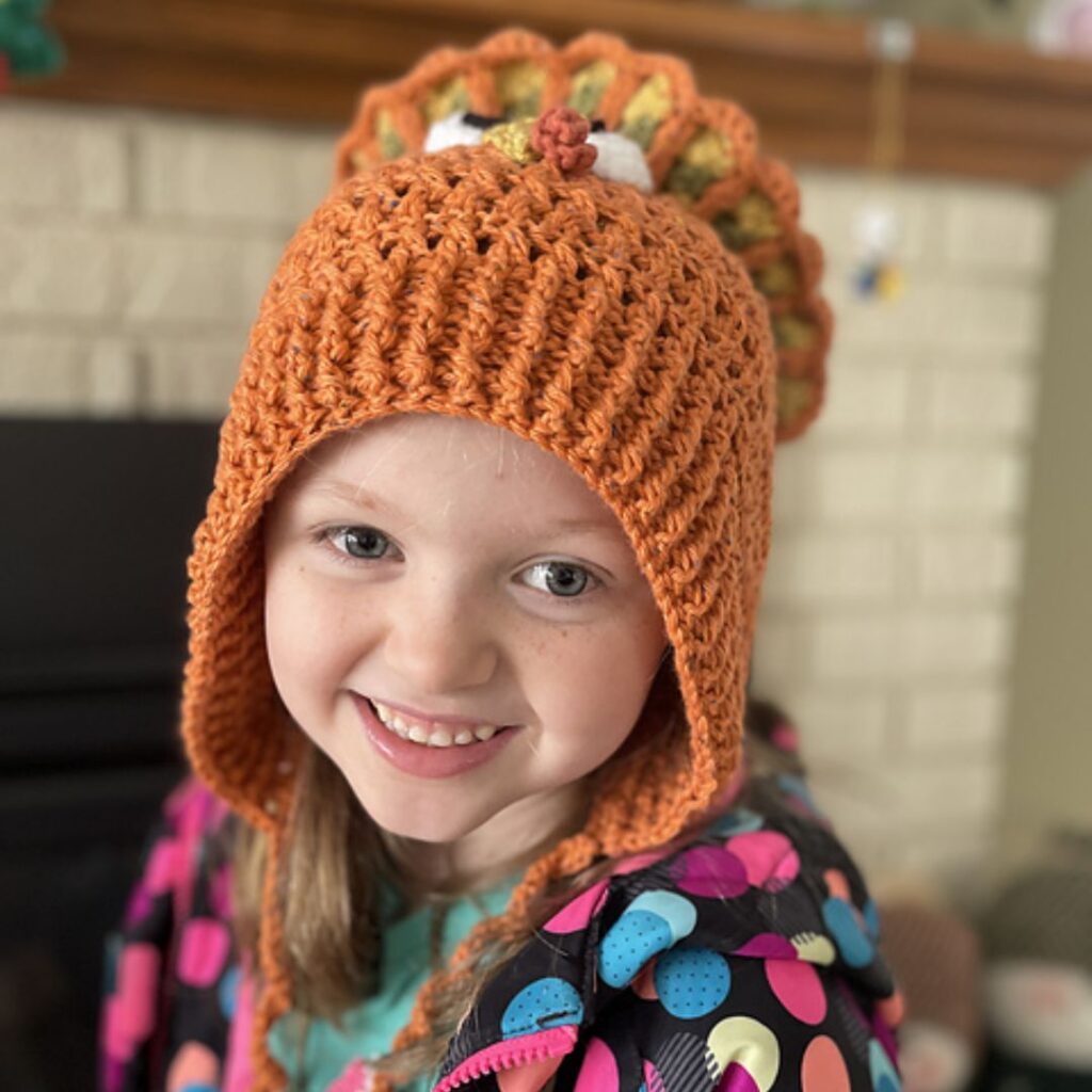 Easy crochet turkey hat pattern