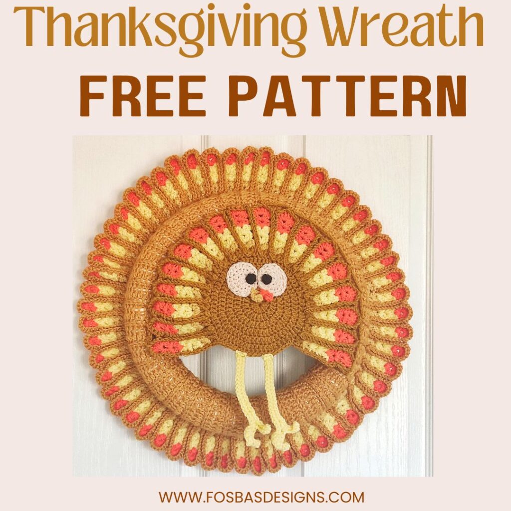 Crochet Thanksgiving Wreath free pattern