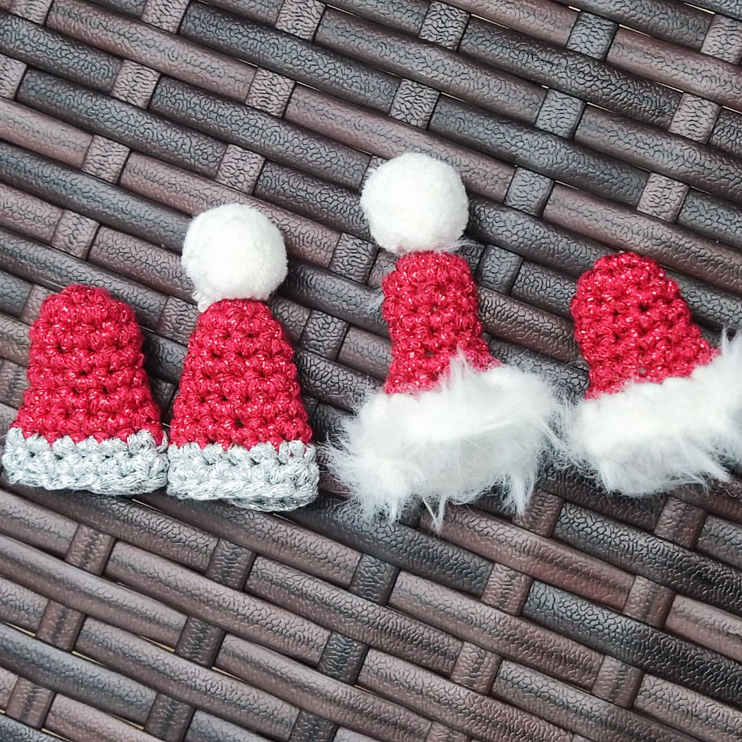 Crochet Christmas spoon and fork hat