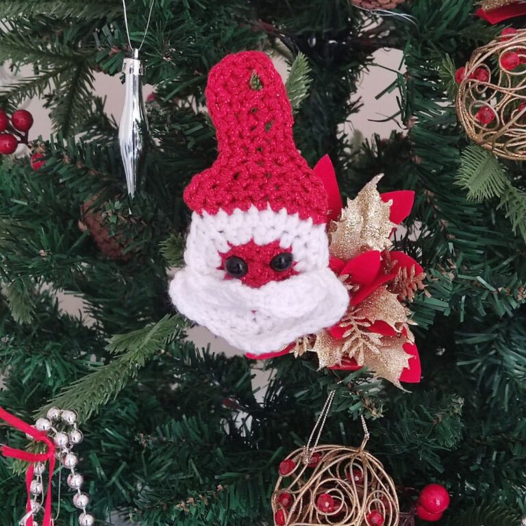 Santa Applique Free Crochet Pattern