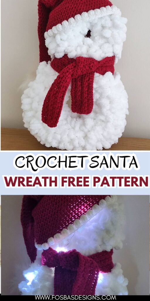 Easy Santa Wreath Perfect quick Christmas Project idea.