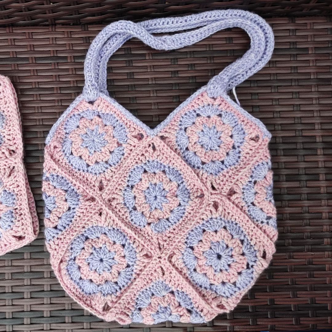 Granny square crochet bag pattern free