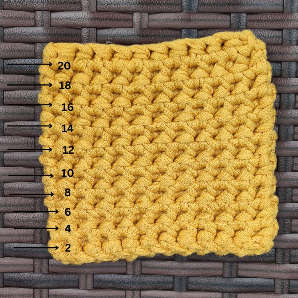 Thermal Crochet Stitch Rows