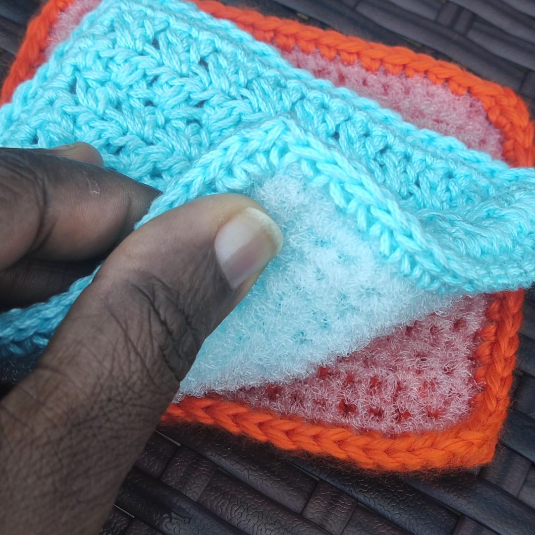 Easy free pattern on how to crochet scrubbies