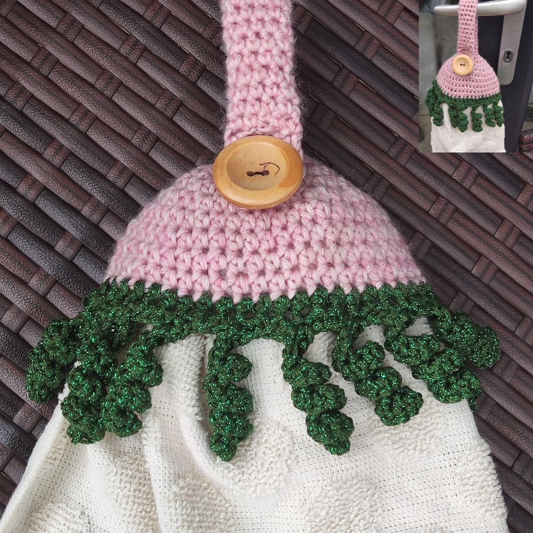 Easy crochet towel holder pattern