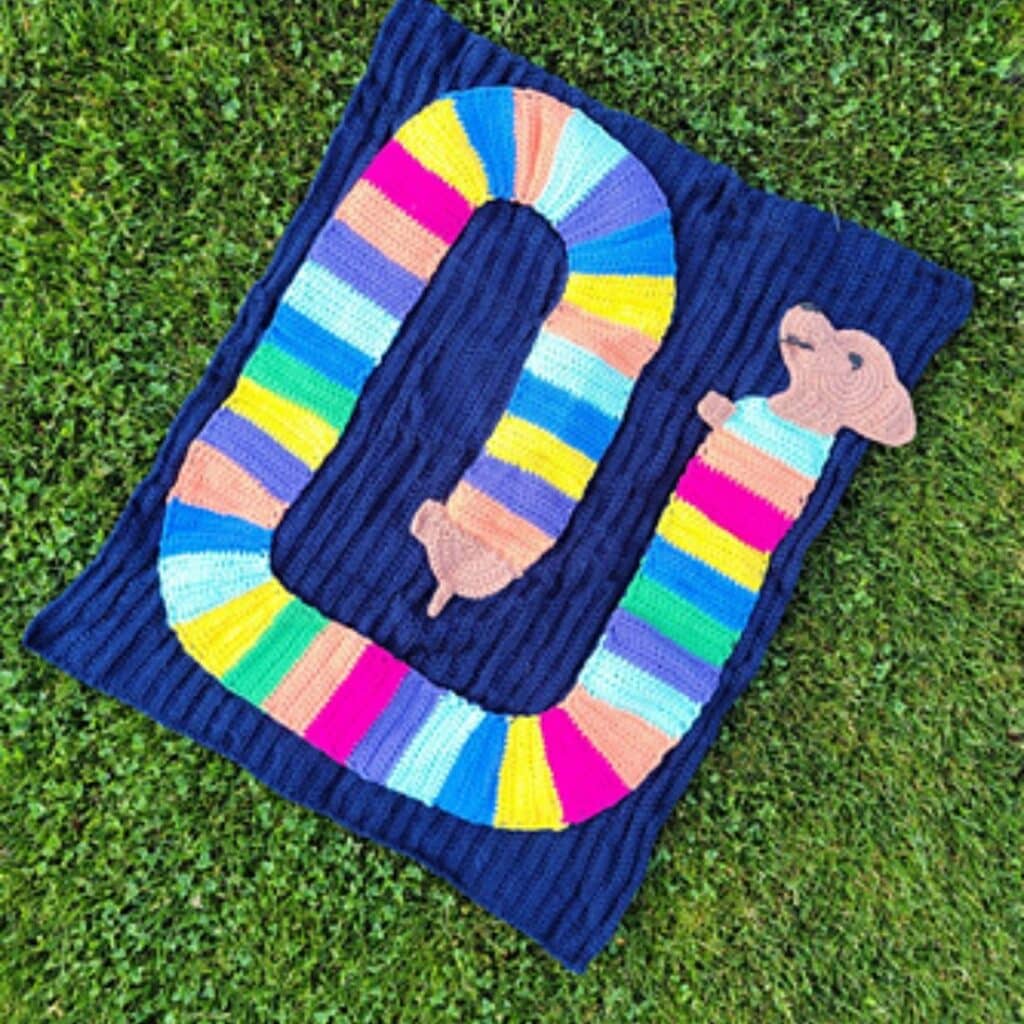 Crochet Rainbow Baby Blanket