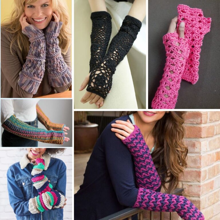 Easy arm warmers crochet pattern