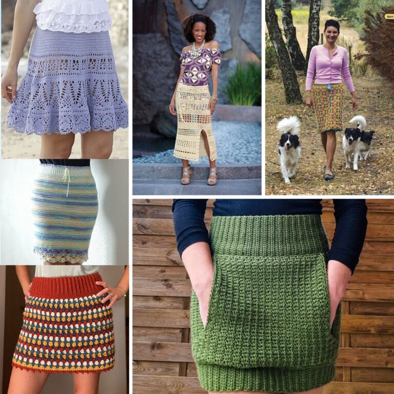 40 + Free crochet skirts patterns