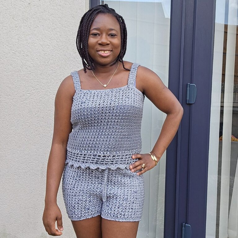 Crochet summer shorts and top free pattern