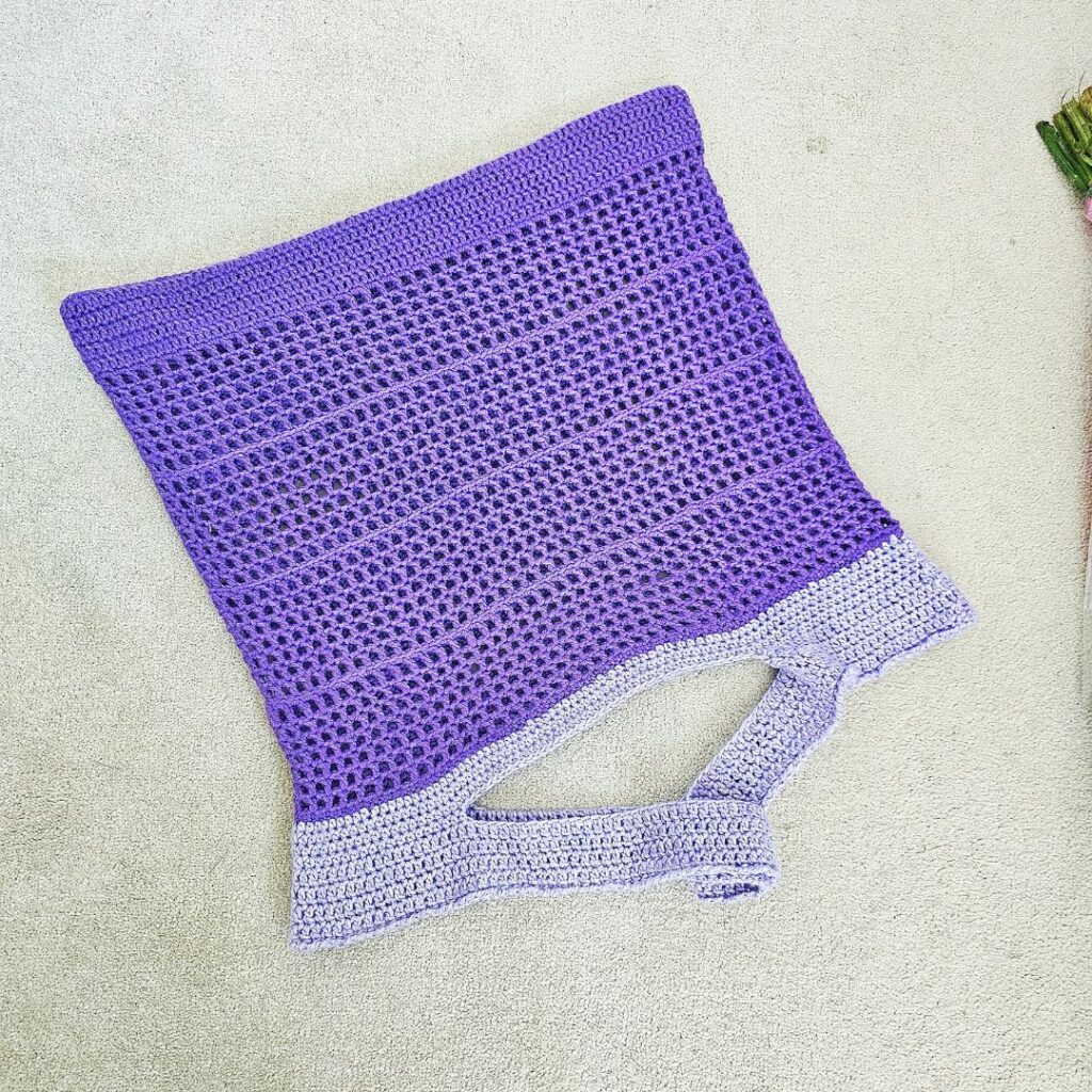 Simple and easy crochet market tote bag free pattern