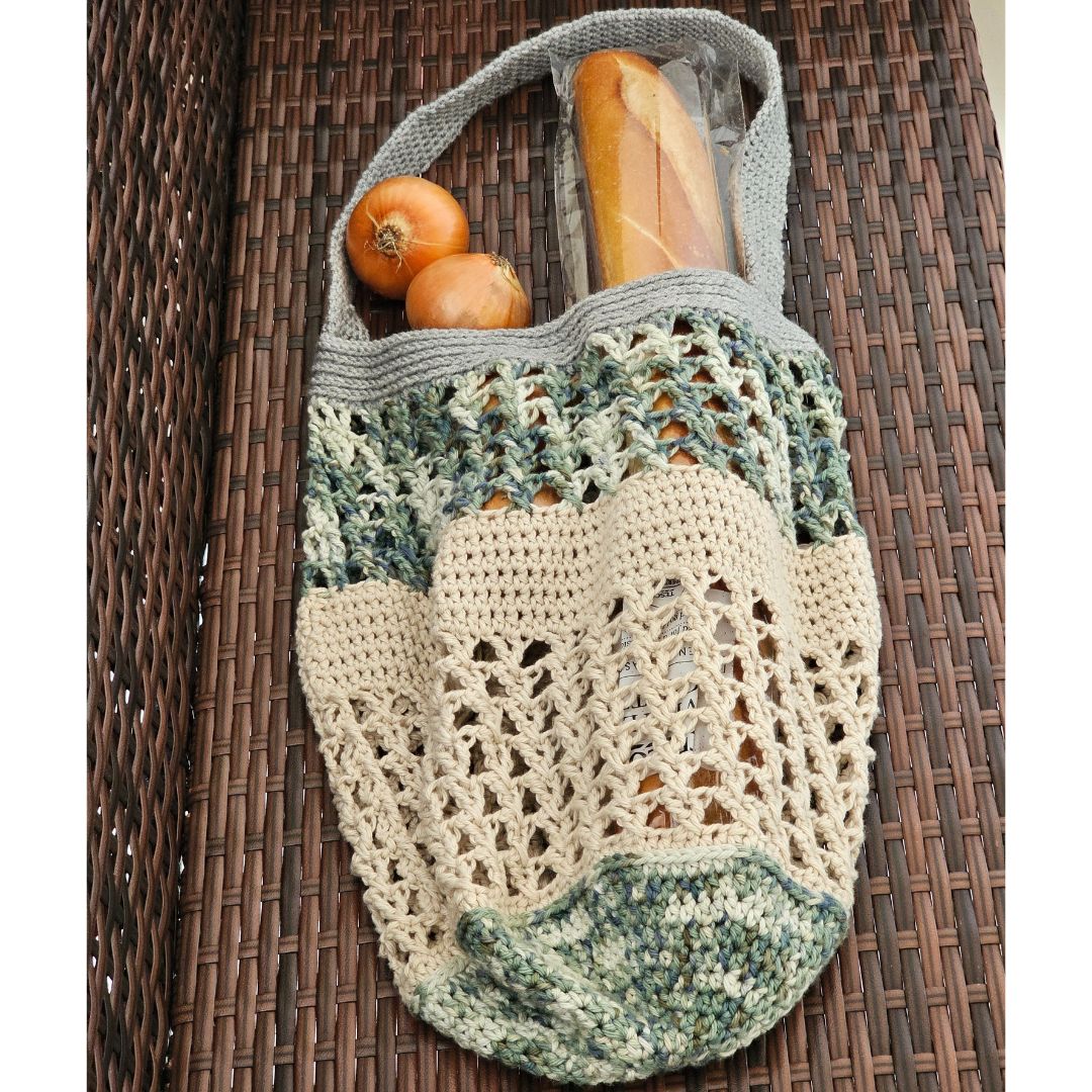 Simple crochet market bag pattern