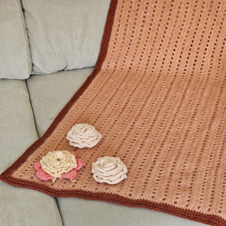 Super easy crochet baby blanket pattern for beginners