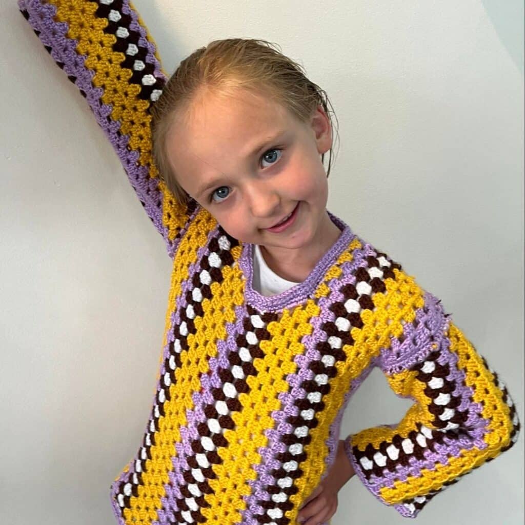 Taylor Swift Kid's Version Sweater crochet Pattern Free