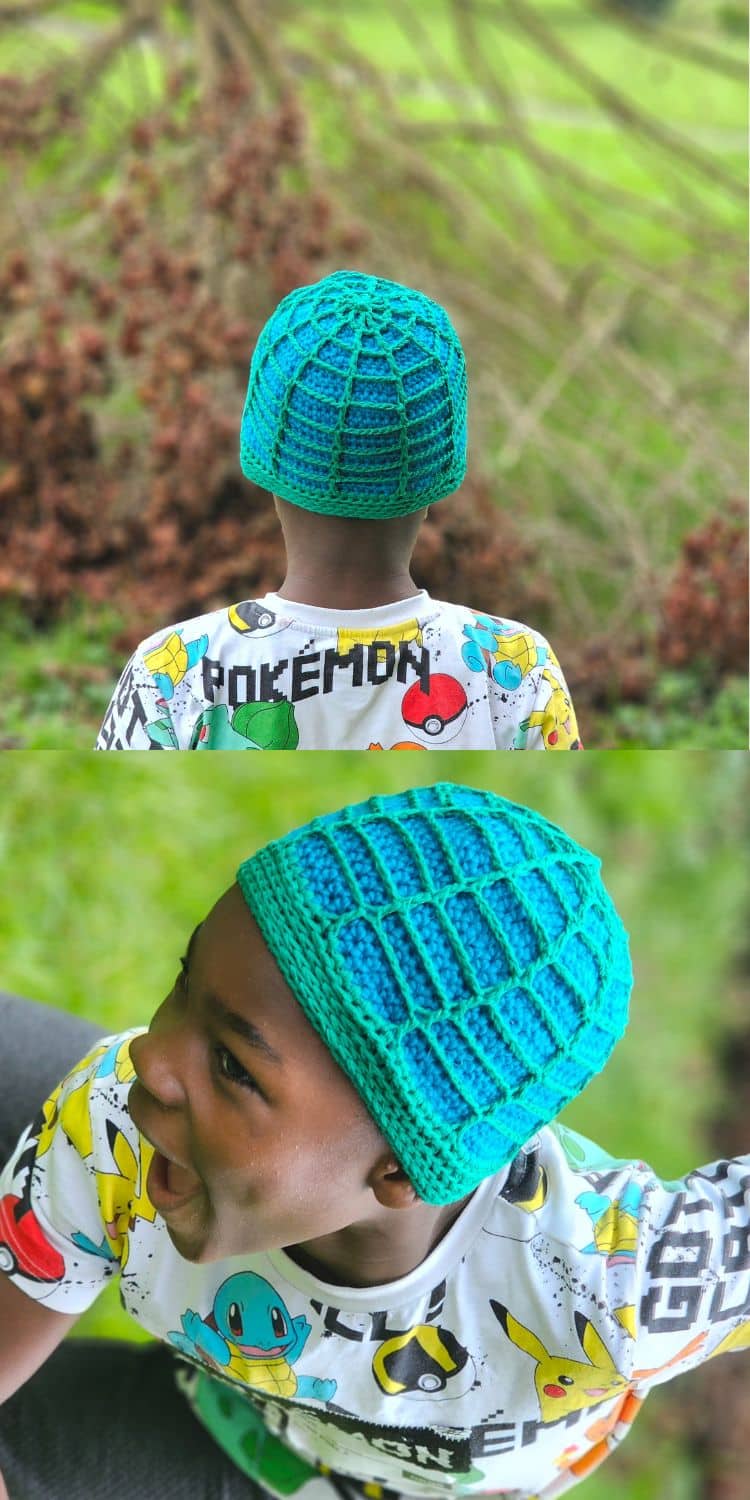 Crochet Spider web Beanie Pattern - Fosbas Designs