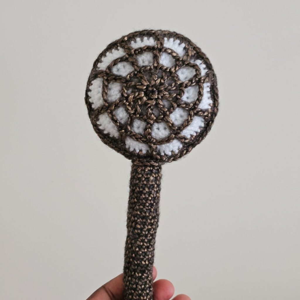 Crochet Spiderweb Lollipop Pattern