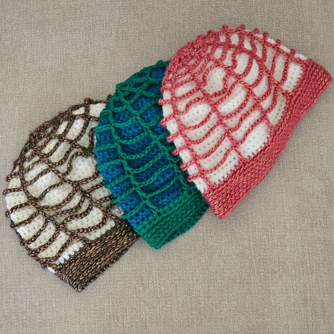 Crochet Spider web Beanie free Pattern