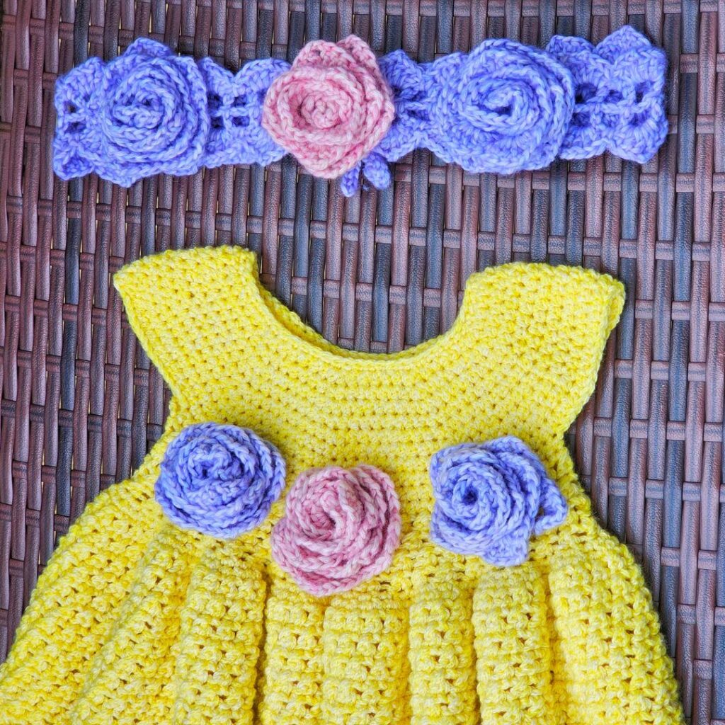 crochet baby dress free pattern