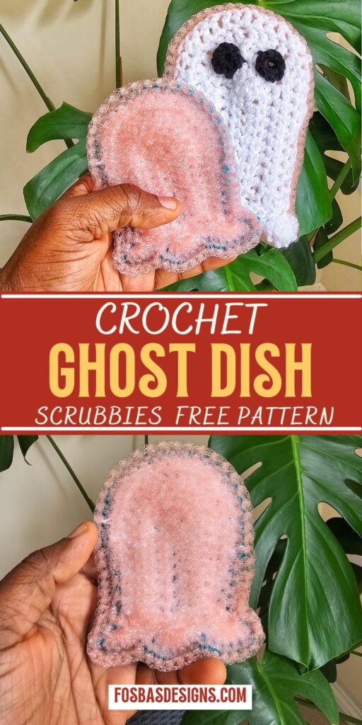 Ghost crochet dish scrubbies