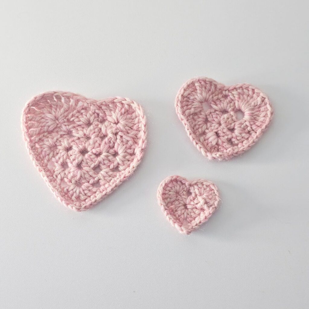 Crochet Granny Hearts Pattern free