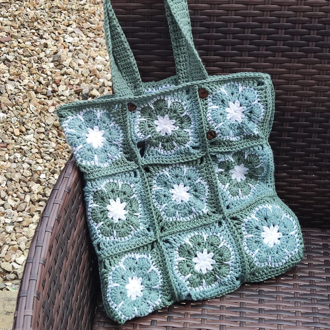 Crochet tote bag free pattern