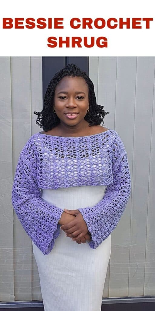 crochet retro shrug free pattern