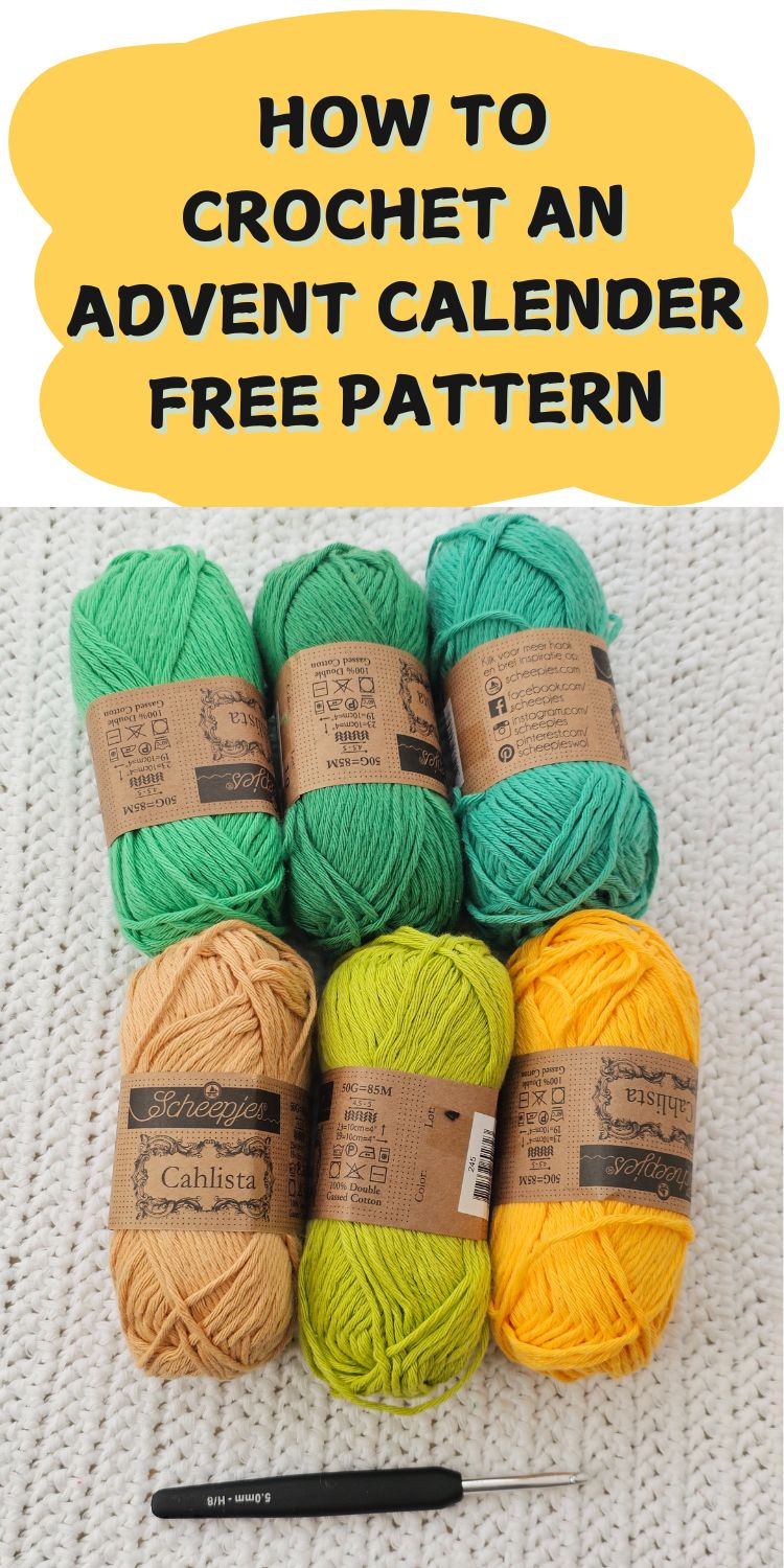 Easy Crochet Advent Calendar Free Pattern - Fosbas Designs