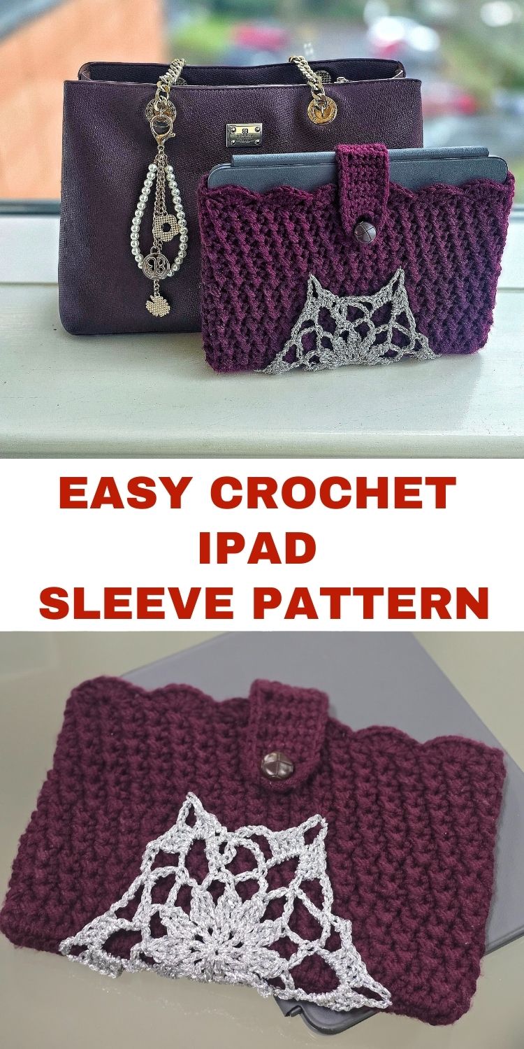 Easy crochet iPad sleeve free pattern