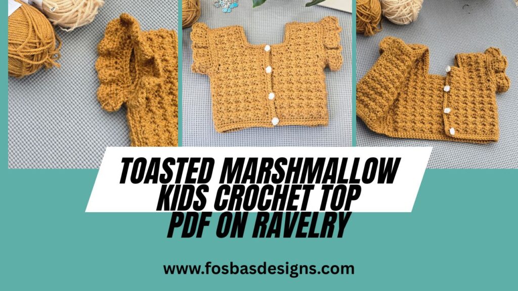 Toasted Marshmallow Crochet Top for Kids