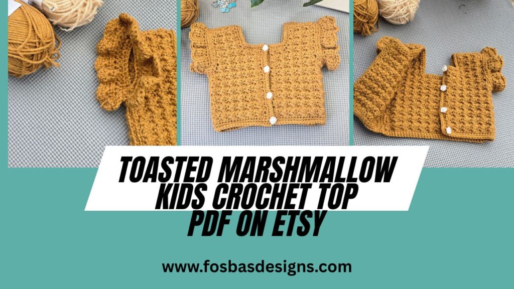 Toasted Marshmallow Crochet Top for Kids