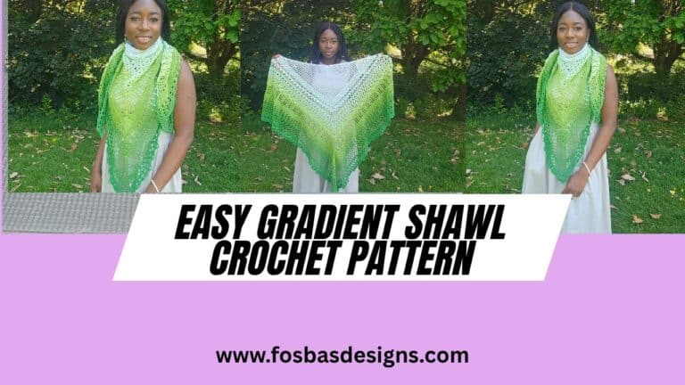 Easy Gradient Shawl Crochet Along